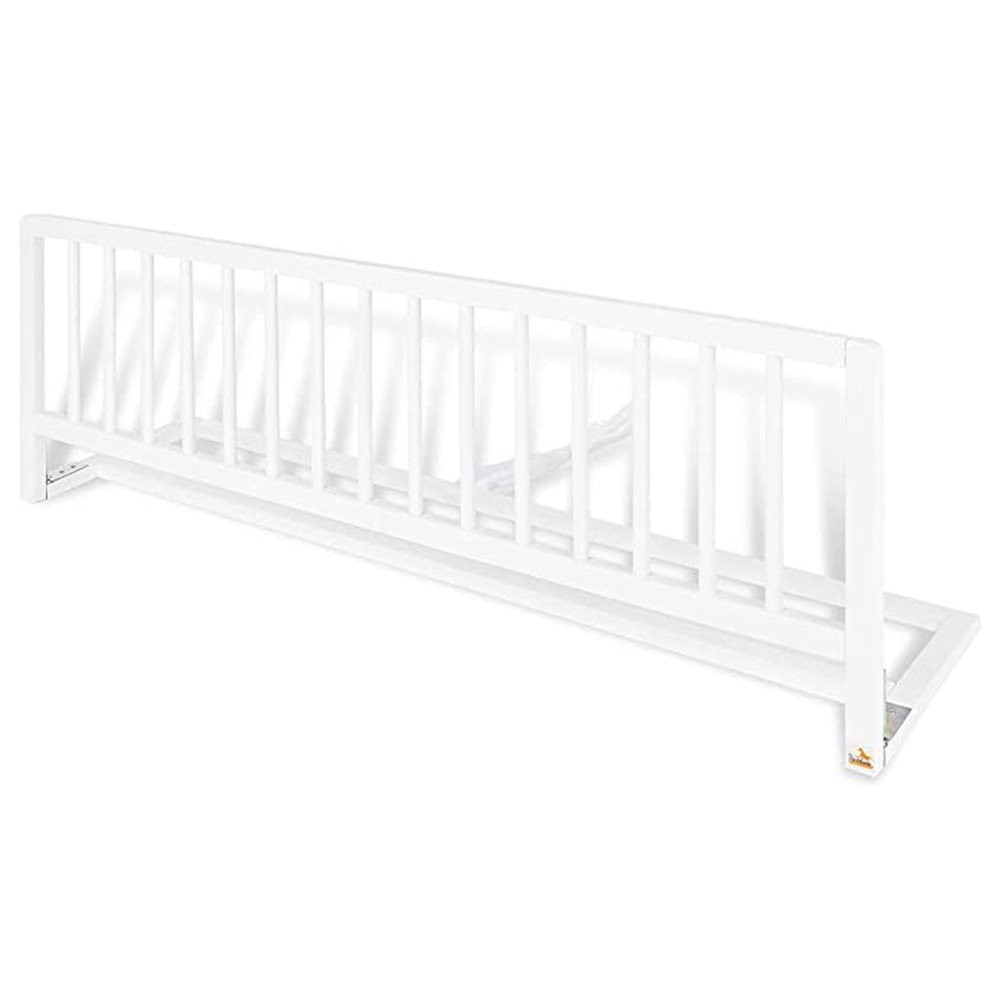 Imagen de Barandilla para cama fija de madera en color blanco