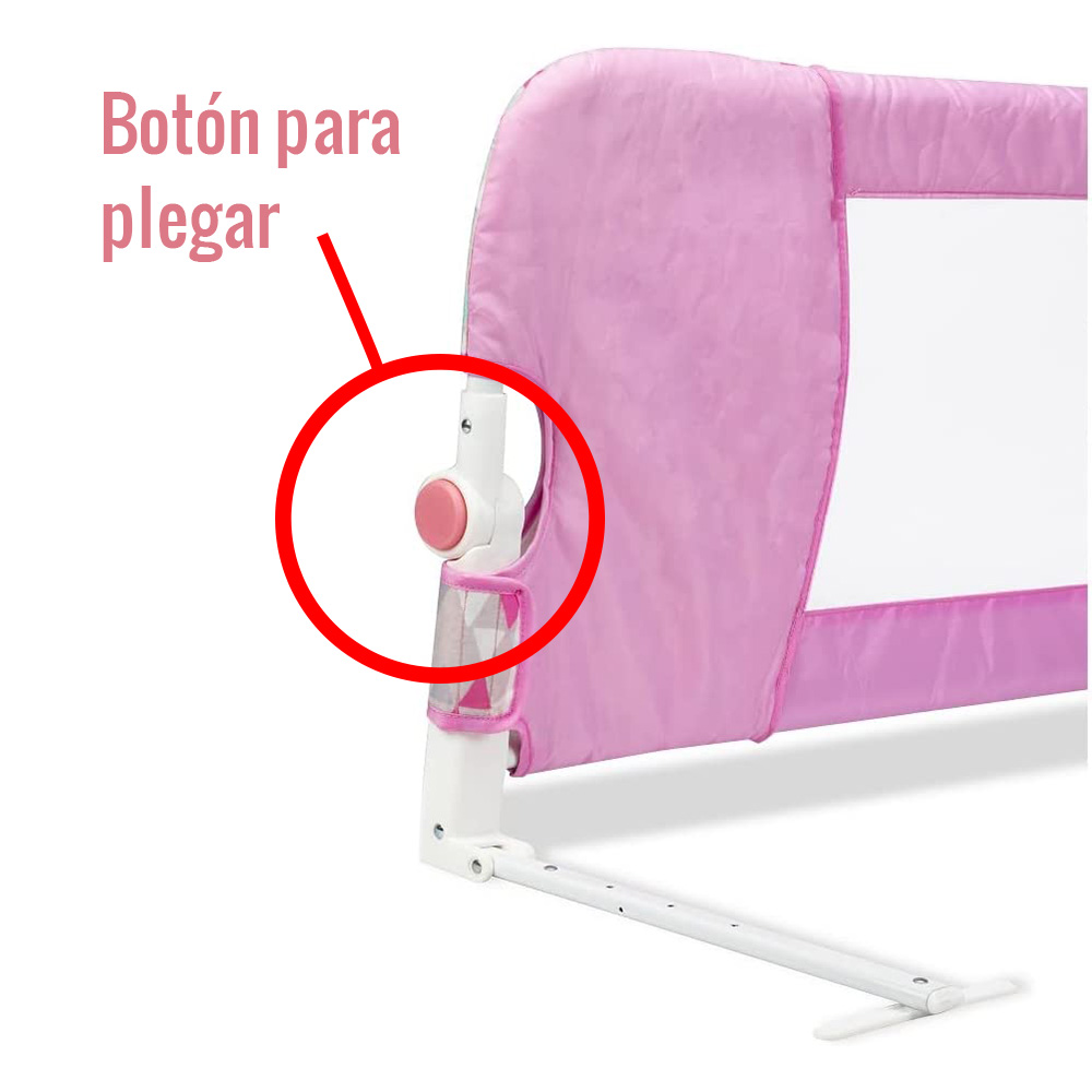 Imagen de una barrera de cama plegable